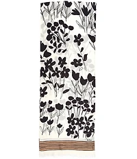 Echo Scribble Floral Silk Scarf