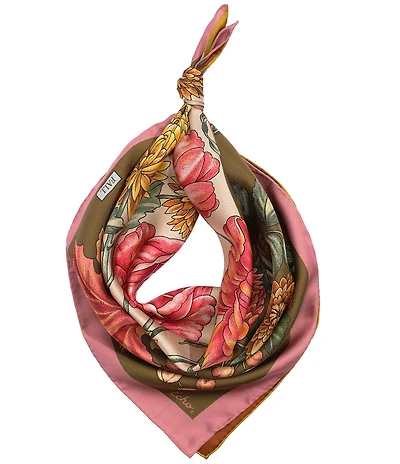 Echo Season Fall Florals Bandana Neckerchief Scarf