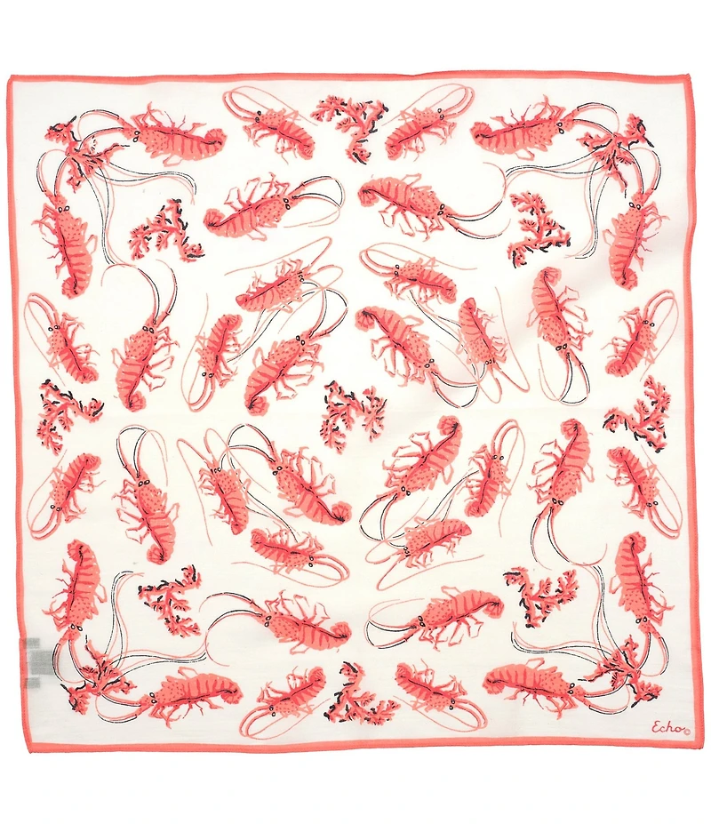Echo Shrimp Boat Bandana Square Scarf