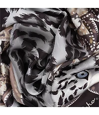 Echo Snow Leopard Silk Scarf Wrap