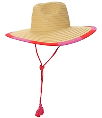 Echo Summer Escape Straw Embroidered Floppy Hat