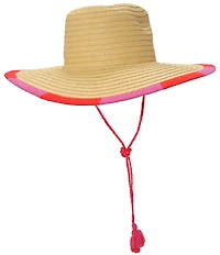 Echo Summer Escape Straw Embroidered Floppy Hat