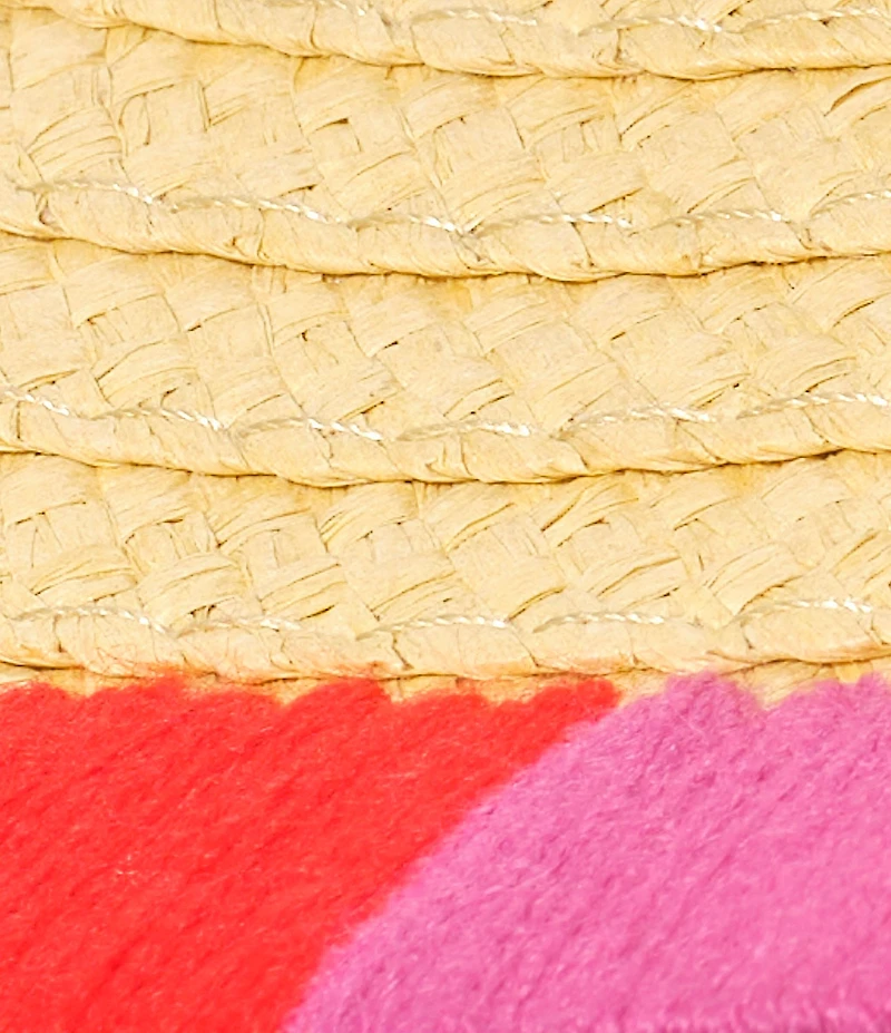 Echo Summer Escape Straw Embroidered Floppy Hat