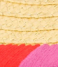 Echo Summer Escape Straw Embroidered Floppy Hat