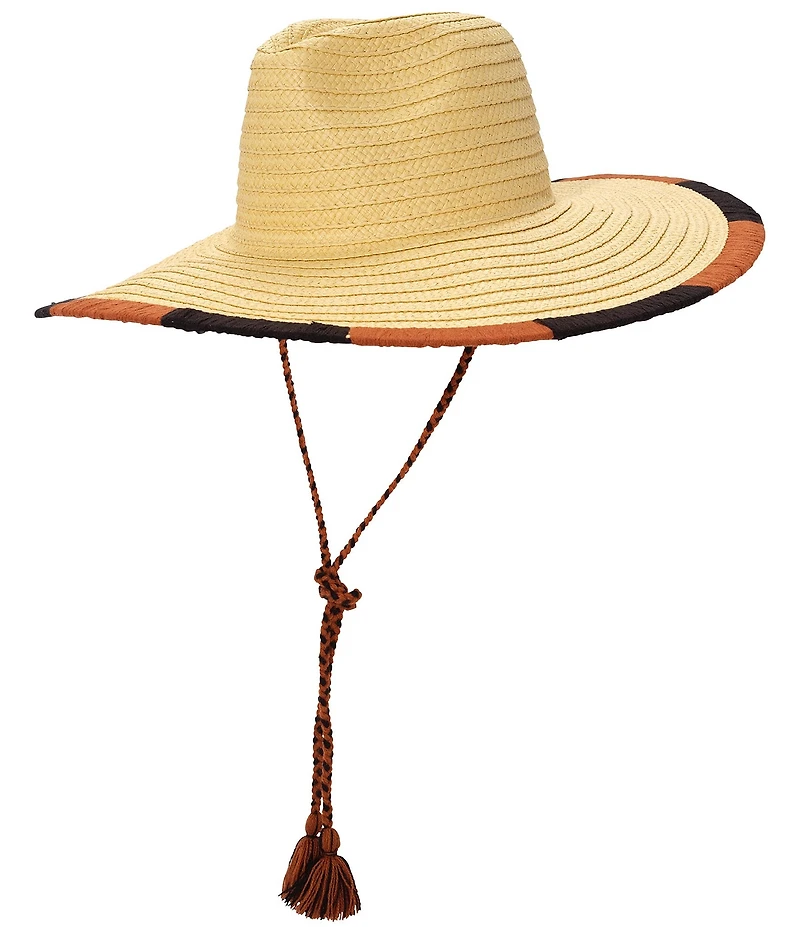 Echo Summer Escape Straw Embroidered Floppy Hat