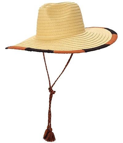 Echo Summer Escape Straw Embroidered Floppy Hat