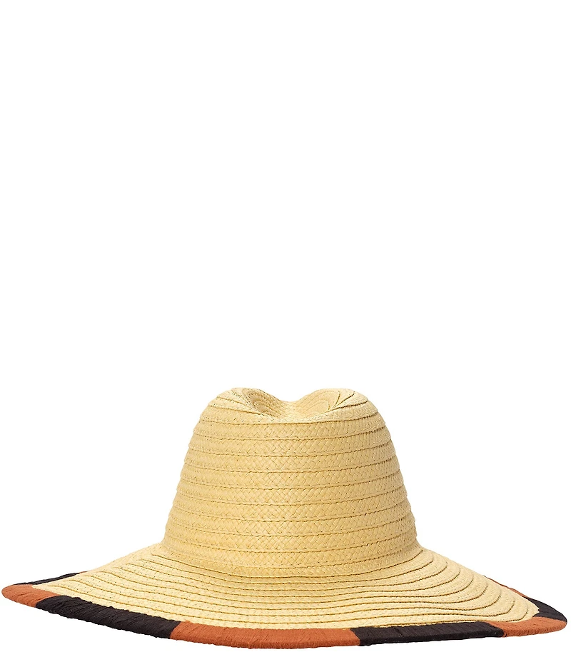 Echo Summer Escape Straw Embroidered Floppy Hat