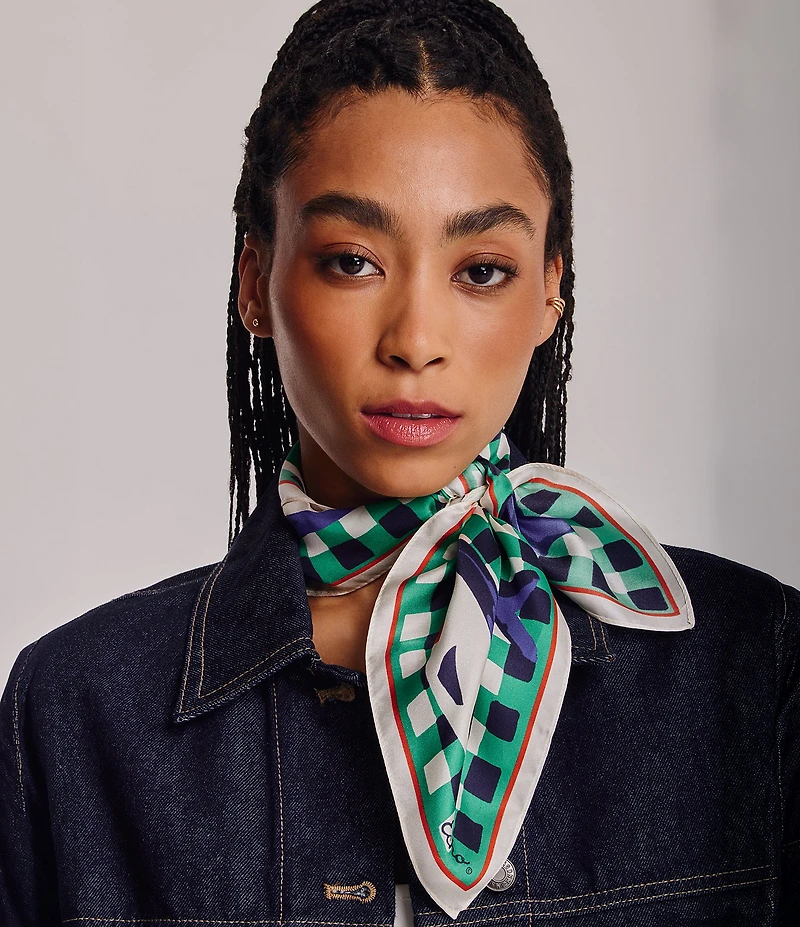 Echo Tinned Fish Silk Bandana Scarf