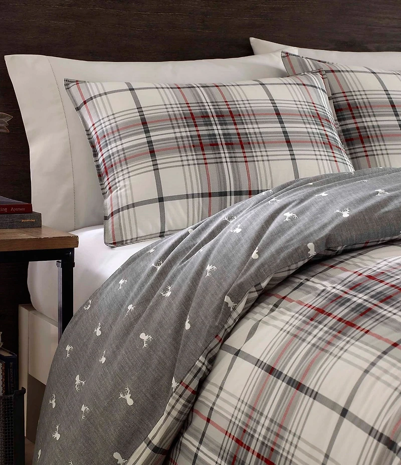 Eddie Bauer Alder Plaid Charcoal Comforter Set