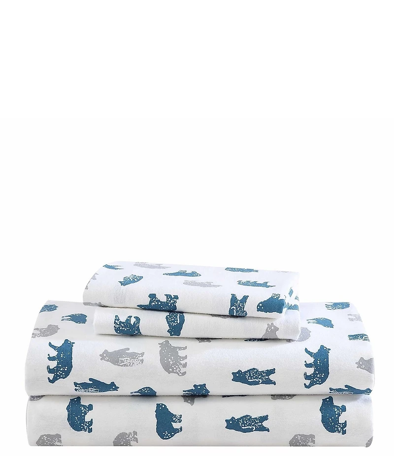 Eddie Bauer Bear Mountain Cotton Flannel Sheet Set