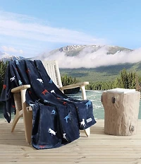 Eddie Bauer Buddy The Dog Ultra Soft Plush Fleece Throw Blanket