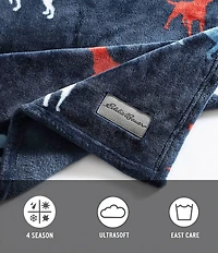 Eddie Bauer Buddy The Dog Ultra Soft Plush Fleece Throw Blanket