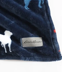 Eddie Bauer Buddy The Dog Ultra Soft Plush Fleece Throw Blanket