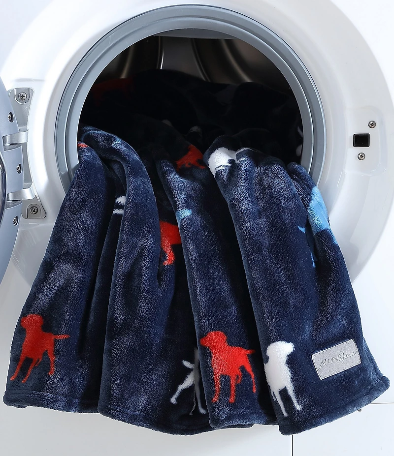 Eddie Bauer Buddy The Dog Ultra Soft Plush Fleece Throw Blanket