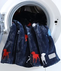 Eddie Bauer Buddy The Dog Ultra Soft Plush Fleece Throw Blanket