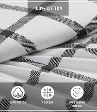 Eddie Bauer Bunkhouse Plaid Printed Flannel Sheet Set