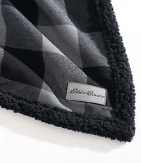 Eddie Bauer Cabin Plaid Flannel Yarn Dyed Reversible Throw Blanket