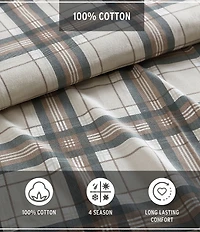 Eddie Bauer Edgewood Plaid Flannel Sheet Set