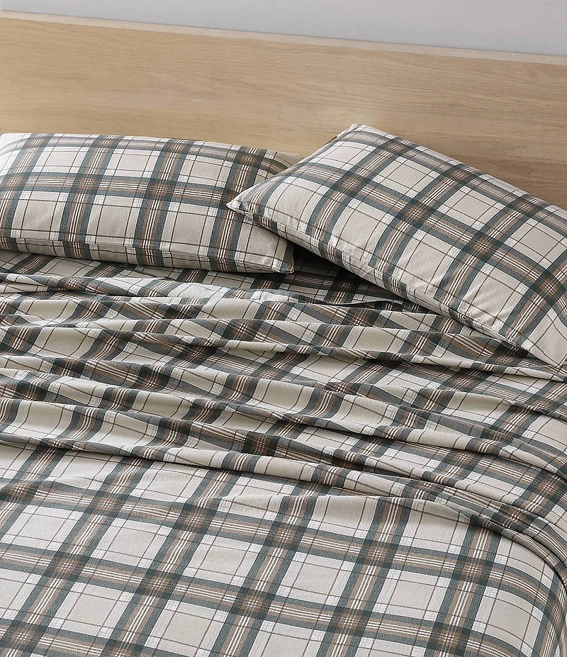 Eddie Bauer Edgewood Plaid Flannel Sheet Set