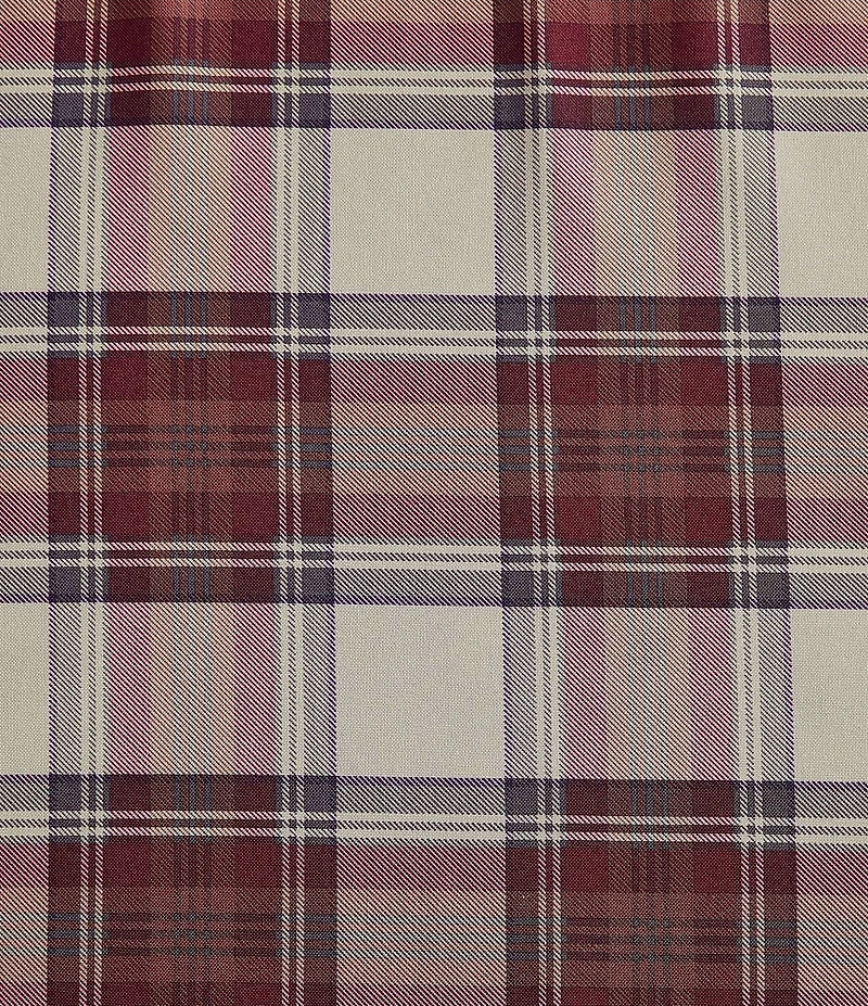 Eddie Bauer Edgewood Plaid Tab Top Window Valance