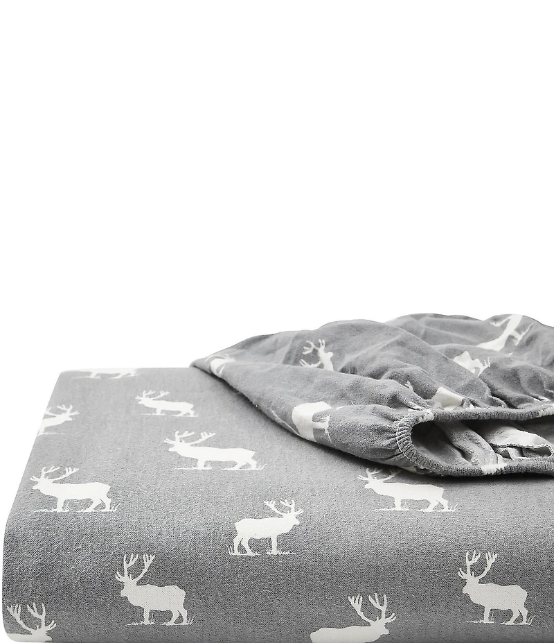 Eddie Bauer Elk Grove Print Flannel Sheet Set