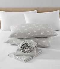 Eddie Bauer Elk Grove Print Flannel Sheet Set