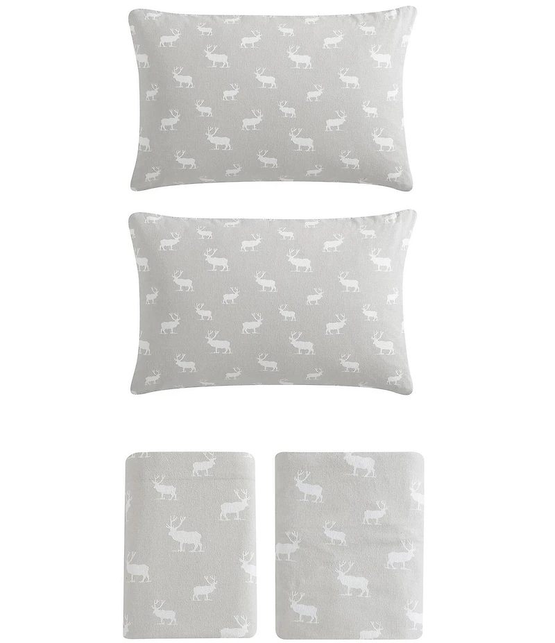 Eddie Bauer Elk Grove Print Flannel Sheet Set
