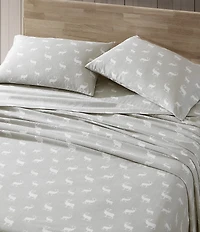 Eddie Bauer Elk Grove Print Flannel Sheet Set