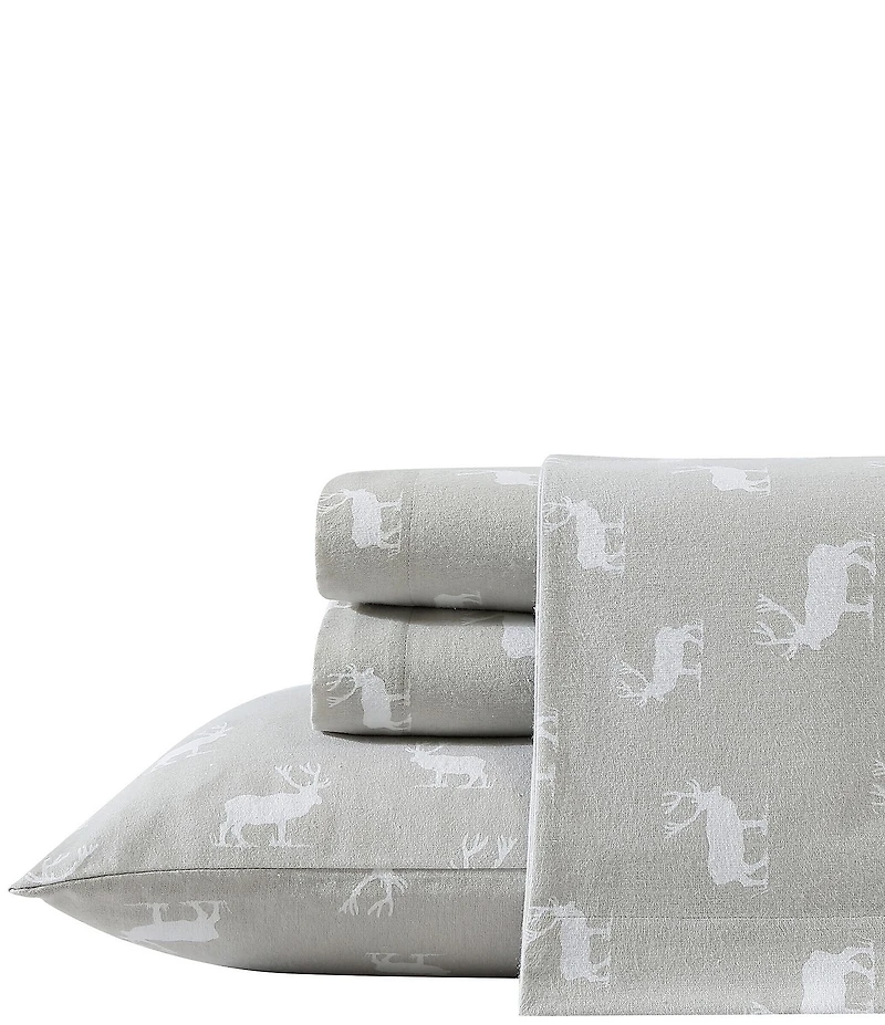 Eddie Bauer Elk Grove Print Flannel Sheet Set