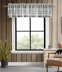 Eddie Bauer Fall Creek Plaid Pole Top Window Valance