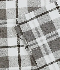 Eddie Bauer Fall Creek Plaid Pole Top Window Valance