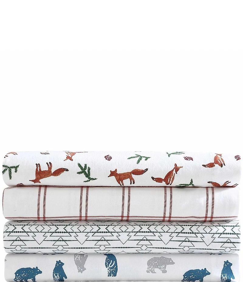Eddie Bauer Fox Trail Flannel Cotton Sheet Set