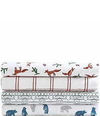Eddie Bauer Fox Trail Flannel Cotton Sheet Set