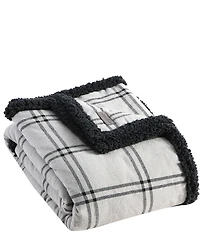 Eddie Bauer Kettle Falls Plaid Sherpa Throw