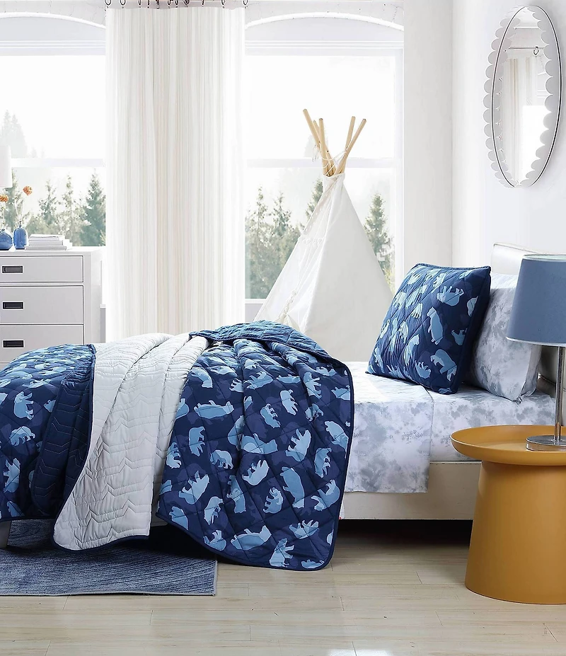 Eddie Bauer Kids' Camp Camo Reversible Quilt Mini Set