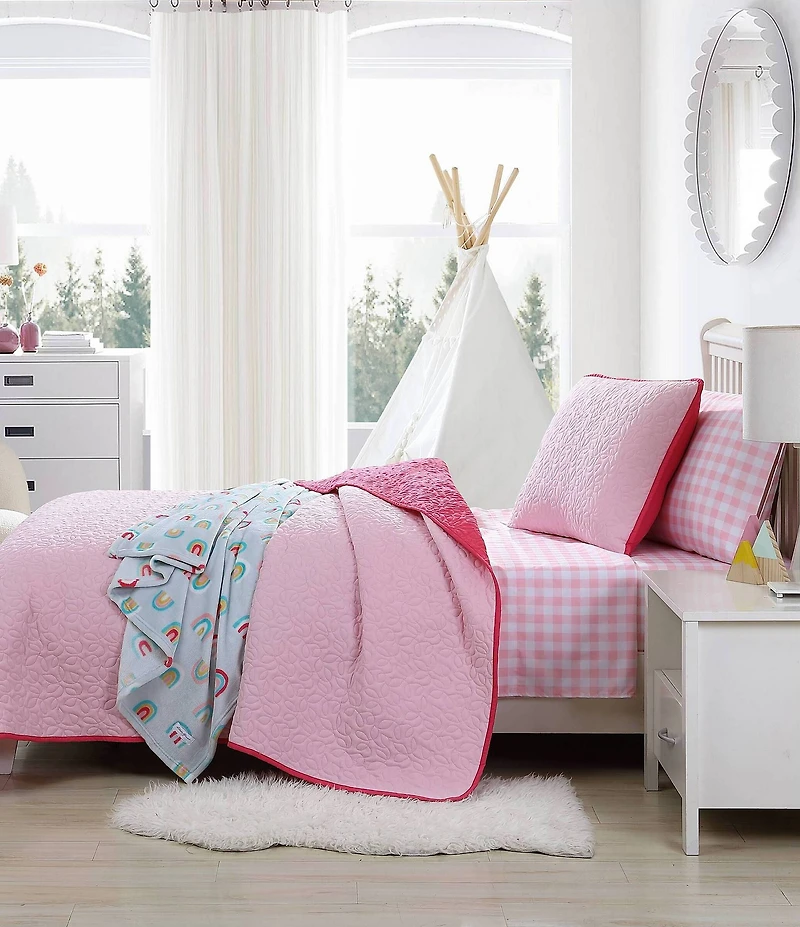 Eddie Bauer Kids' Garden Stitch Reversible Quilt Mini Set