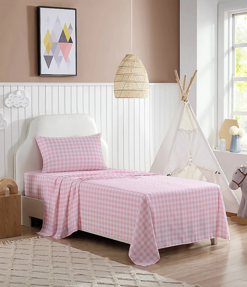 Eddie Bauer Kids' Poppy Plaid Microfiber Sheet Set