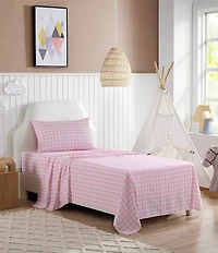 Eddie Bauer Kids' Poppy Plaid Microfiber Sheet Set