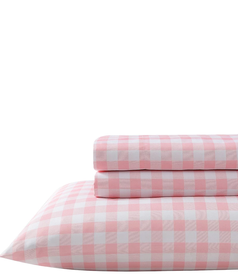 Eddie Bauer Kids' Poppy Plaid Microfiber Sheet Set
