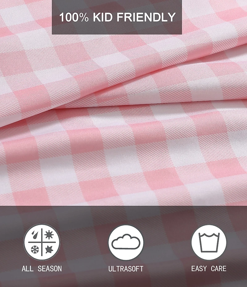 Eddie Bauer Kids' Poppy Plaid Microfiber Sheet Set