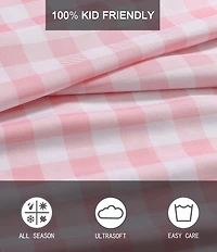 Eddie Bauer Kids' Poppy Plaid Microfiber Sheet Set