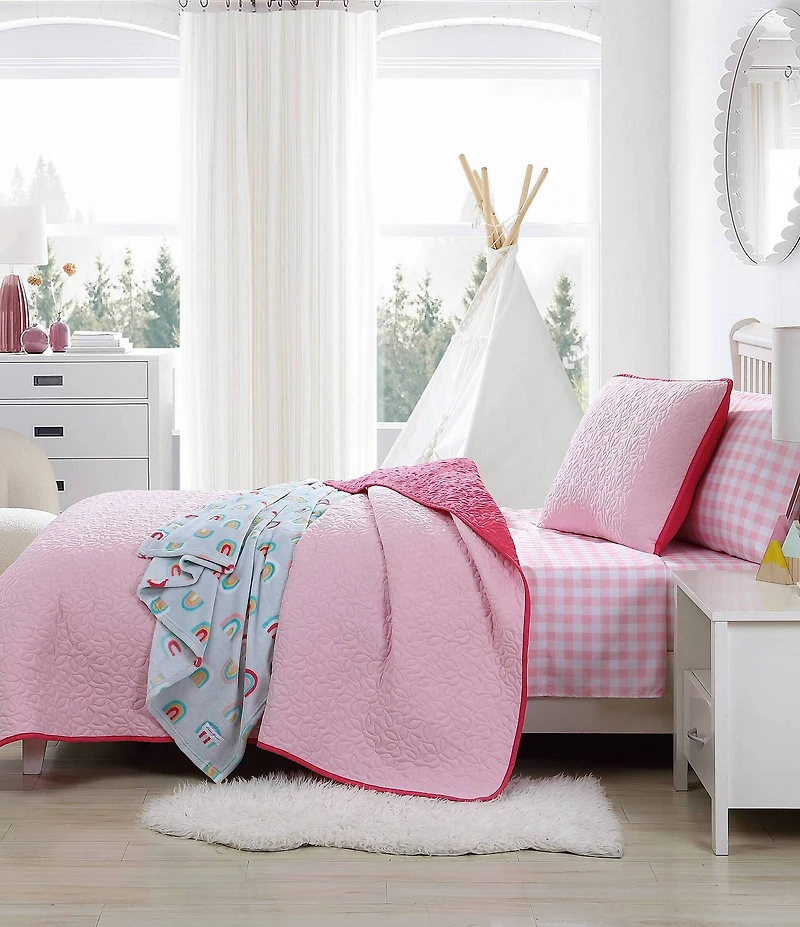 Eddie Bauer Kids' Poppy Plaid Microfiber Sheet Set