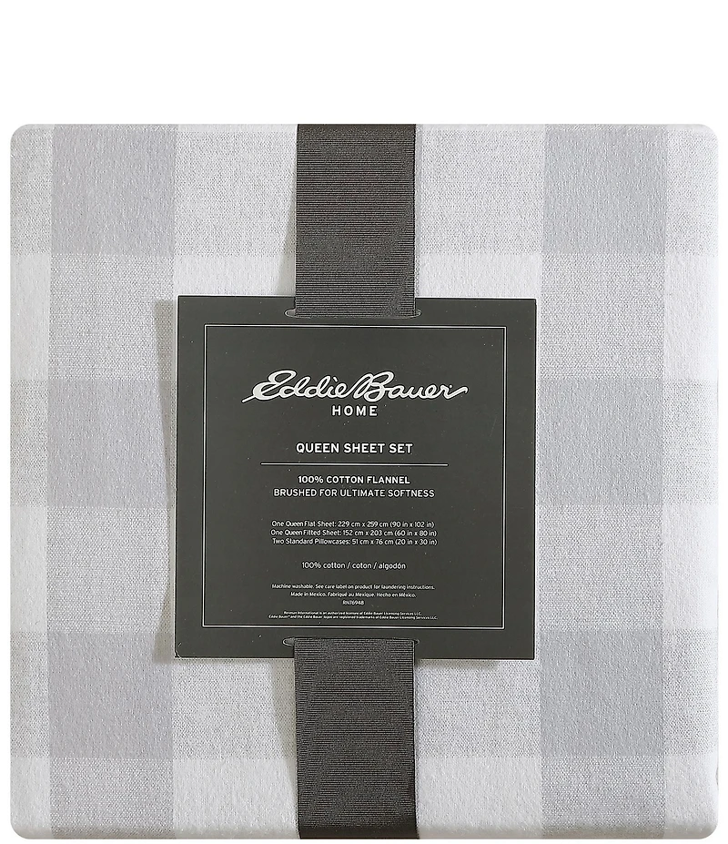 Eddie Bauer Lakehouse Plaid Flannel Sheet Set