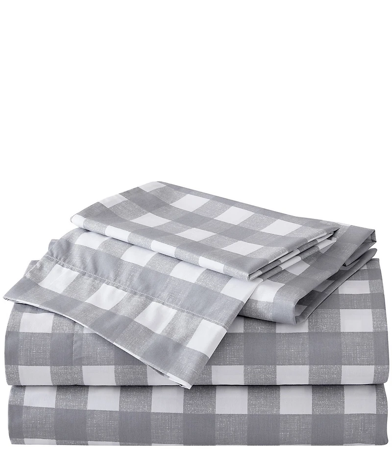 Eddie Bauer Lakehouse Plaid Percale Cotton Sheet Set