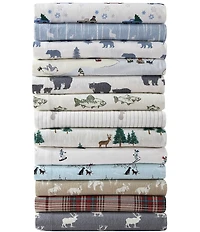 Eddie Bauer Montlake Plaid Red Flannel Sheet Set