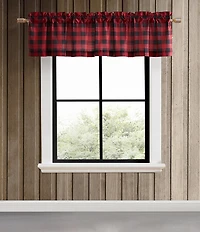 Eddie Bauer Mountain Plaid Pole Top Window Valance
