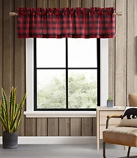 Eddie Bauer Mountain Plaid Pole Top Window Valance