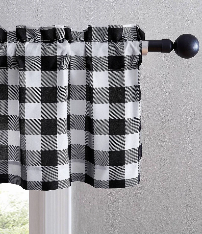 Eddie Bauer Mountain Plaid Pole Top Window Valance