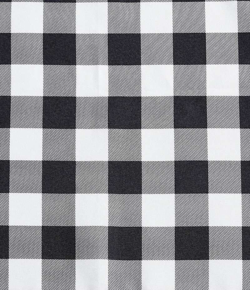 Eddie Bauer Mountain Plaid Check Tab Top Window Valance