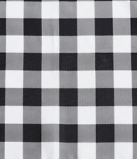 Eddie Bauer Mountain Plaid Check Tab Top Window Valance